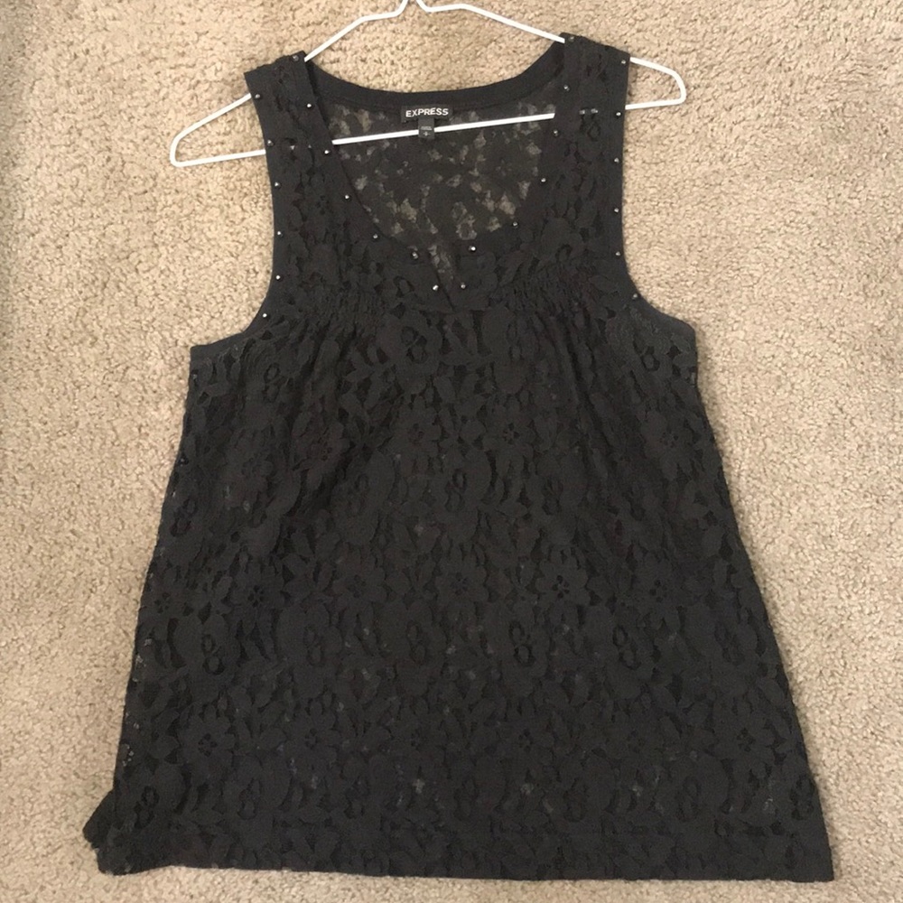 Black tank top